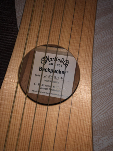 Martin backpacker（バックパッカー） トラベルギター（2020年4月購入）