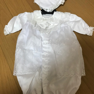 ベビードレス　帽子付きの画像