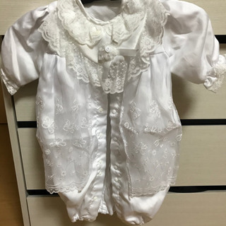 ベビードレス　帽子付き