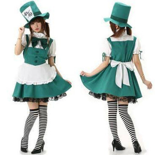 【新品未使用】メイド服風ワンピース クリスマス ハロウィン コス...