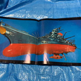 昭和レトロ、松本零士、宇宙戦艦ヤマトLPレコード3枚セットの画像