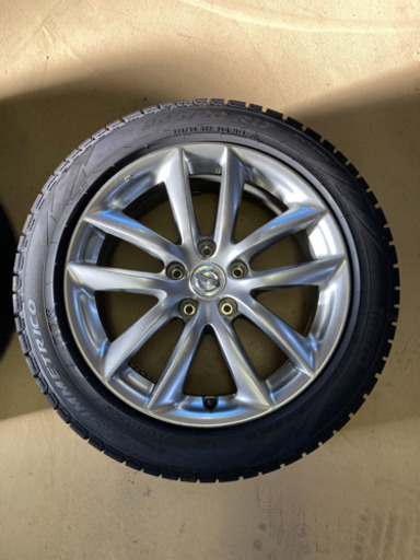 17インチ日産純正ホイール付きスタッドレスタイヤ4本