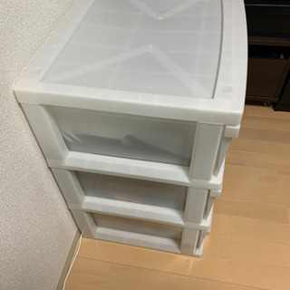 3段衣装ケース　プラスチックケース