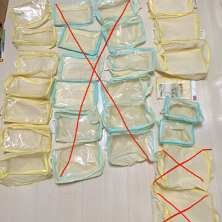 100均　収納袋・不織布（文庫本、雑誌、CD）