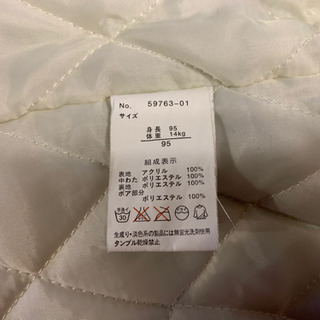 子供用アウター　白黒チェック柄　95cmの画像