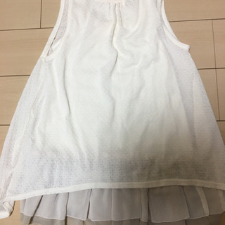 レースチュニック＆フリルタンクの画像