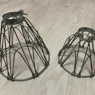 ワイヤーランプシェード(中古)・2コ