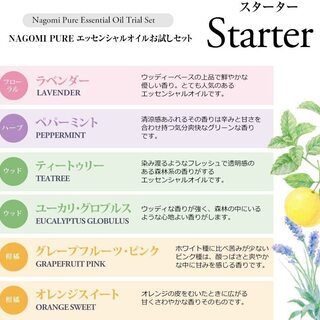 【新品】アロマ 5mlx6本セット エッセンシャルオイル お試しセット【AEAJ表示基準適合認定精油】 の画像
