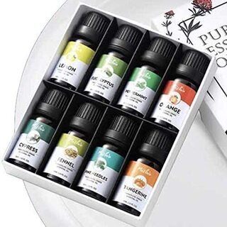 【新品】アロマオイル エッセンシャルオイル Dセット 100%ピュア 精油 10mlx8本セットの画像