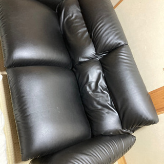 リクライニング黒ソファあげます♪