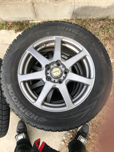 再掲　値下げしました。Hankook スタッドレスタイヤホイール付き4本