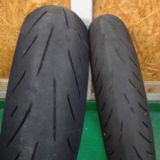 バイク タイヤ 120 180 BS S22 中古 まだまだ溝アリ！