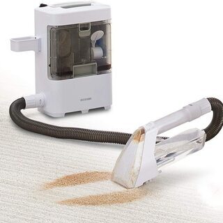 【新品】アイリスオーヤマ リンサークリーナー 染み抜き 布製品洗浄機 水と空気の力で汚れを吸い取る 温水対応 コンパクト 掃除機 RNS-300