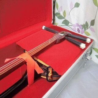 21.000円 沖縄三線専用二丁入アルミケース、透明塗棹、胴巻きセット
