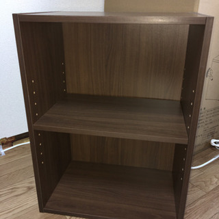 【取引中】２段式カラーボックス【本棚】