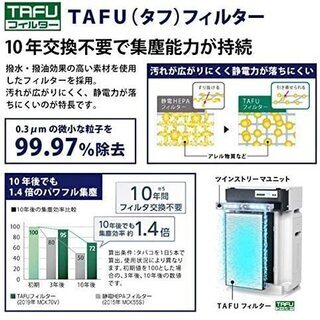 限定一台！！新品未使用品　ダイキン空気清浄機　ACK70W-W　の画像