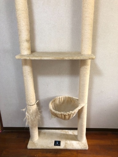 キャットタワー 突っ張りタイプ 中古品
