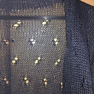 【未使用】薄手カーディガン黒の画像