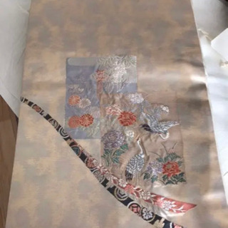 名古屋帯　鶴　牡丹　菊