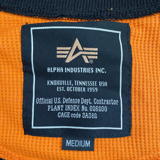 アルファインダストリー 上着の画像