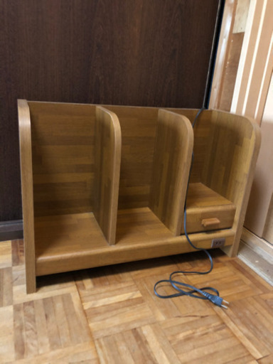 コンセント付き　本棚ブック勉強机用