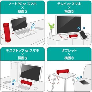 【新品・未使用】コンパクトなのに、良い音質です。縦置なら場所を取りません。の画像