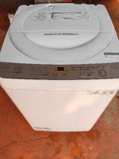 SHARP 全自動電気洗濯機 6kg 2019年製