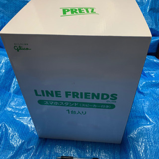 glico  PRETZ LINE FRIENDS、スマホスタンド.スピーカーの画像