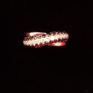 🉐️🔴カメリア・ダイアモンド＆ブラックダイヤリング