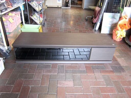 ◇テレビボード 幅139.5㎝ ダークブラウン/茶 木製 AVボード/テレビ台 札幌市東区 新道東店