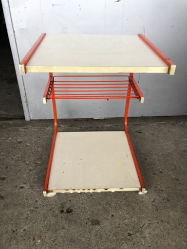 昭和レトロ キッチンラック 収納ラック キャスター付台 48×55×70cm