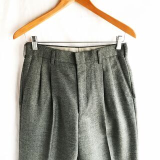 アルパカウール スラックス　グレー