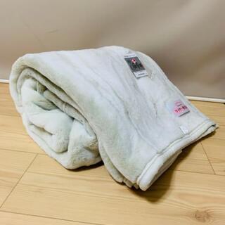 未使用品！ハクビマイヤー敷毛布　シングル　140×240㎝　寝具...