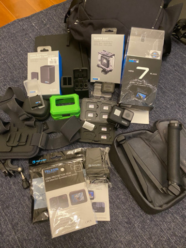 GoPro7BLACK 本体・アクセサリー各種【美品・使用回数1回のみ】