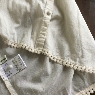 ◆シースルーブラウス◆ドルマンスリーブused、胸元リボン、おしゃれ裾の画像