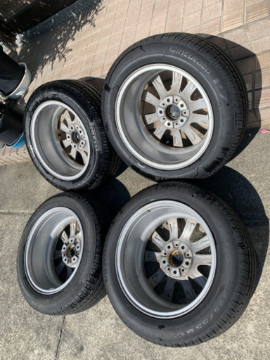 ☆送料無料☆ BMW 純正 5シリーズ F10 タイヤ付き アルミホイール 4本セット225/55R17インチ 8J(+30)PCD1
