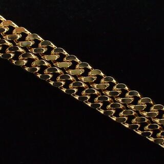 E386 K18 イエローゴールド 喜平 2面カット ネックレス 20g