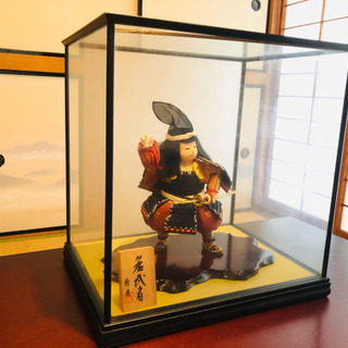 秀月　若武者　置物の画像