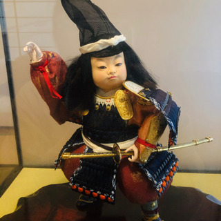 秀月　若武者　置物の画像