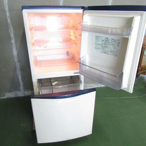N1653・ ナショナルノンフロン 冷凍 冷蔵庫 122L NR-B122V6-JB