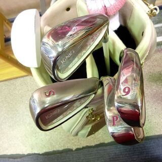 レディース　ゴルフセット IGNIO イグニオ 1W 4W 7I 9I PW SW PT キャディバッグ付き 中古  ☆札幌市 清田区 平岡の画像