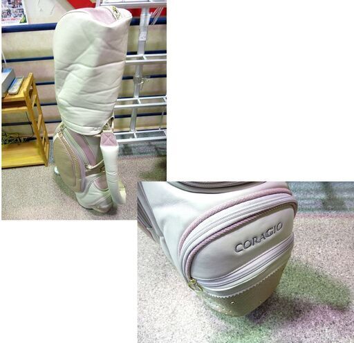 レディース　ゴルフセット IGNIO イグニオ 1W 4W 7I 9I PW SW PT キャディバッグ付き 中古  ☆札幌市 清田区