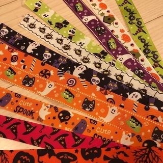 新品未使用ハロウィンのリボン11本組