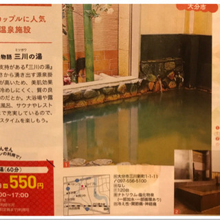   ♨️半額券♨️おおいた温泉物語 三川の湯♨️貸切湯♨️