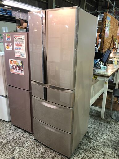 435L 三菱 2016年製 MR-R44A 6ドア冷蔵庫