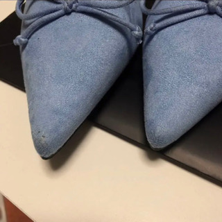 ZARAの水色のパンプスお譲り致します！の画像