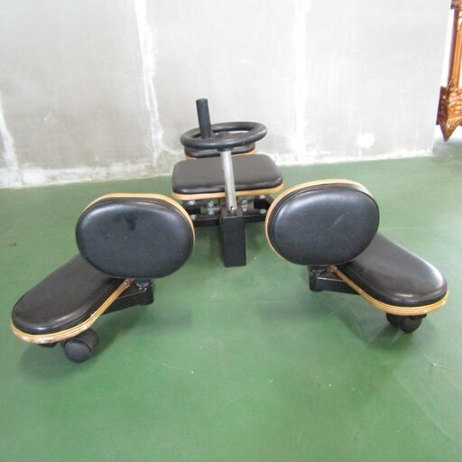 N1657・ ボディメーカー レッグストレッチャー トレーニング マシーン 開脚 ストレッチ 股割 柔軟運動 BODYMAKER 自宅用 エクササイズ