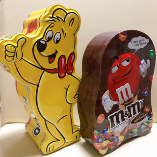 空缶 HARIBO m&m's