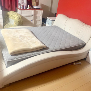 LEATHER BED ホワイトレザーベッド