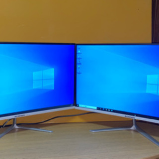 ?【ＰＣモニター】?曲面PCモニターゲーミング24インチ　☆二台セット価格です！☆